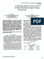 Modelling of Dry Lightning Impulse Test On 145 KV Oil Impregnated Paper Bushing For High Voltage Transformer