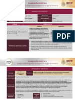 Planeación Didáctica Unidad 2. Metodología de La Investigación en El Lugar de Los Hechos