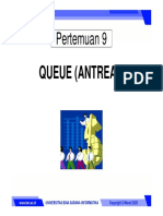 Pertemuan 9: Queue (Antrean)