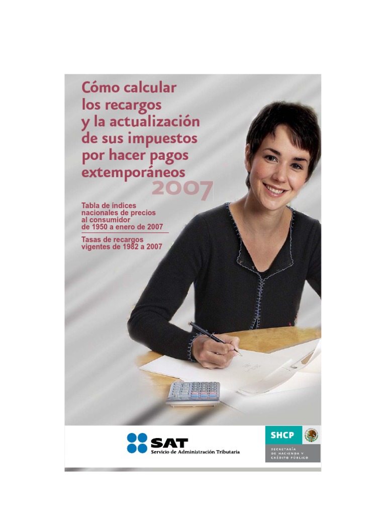Cálculo de Recargos y Actualizaciones SAT | PDF | Impuesto sobre la ...
