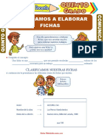 Clases de Fichas para Quinto Grado de Primaria