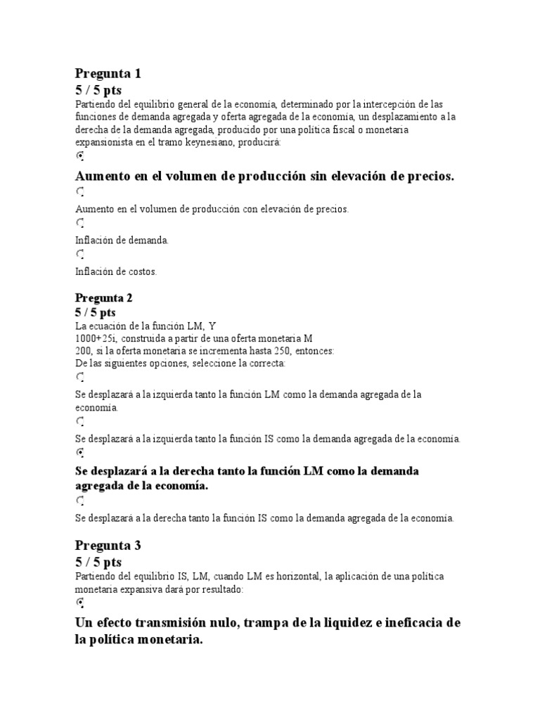 Análisis de Políticas Económicas y Modelos IS-LM | PDF | La demanda ...