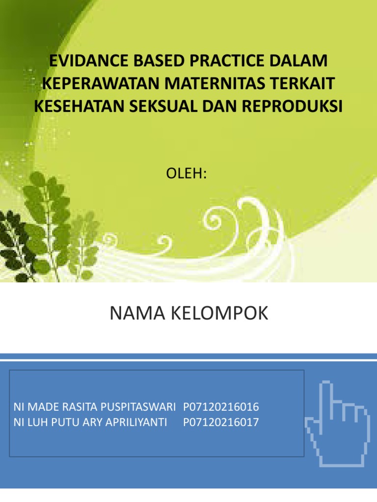 Evidence Based Dalam Kesehatan Reproduksi | PDF | Kesehatan Holistik