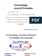 Terminology Resources & Principles