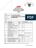 R1 Questionnaire For Adsorption Chiller Selection