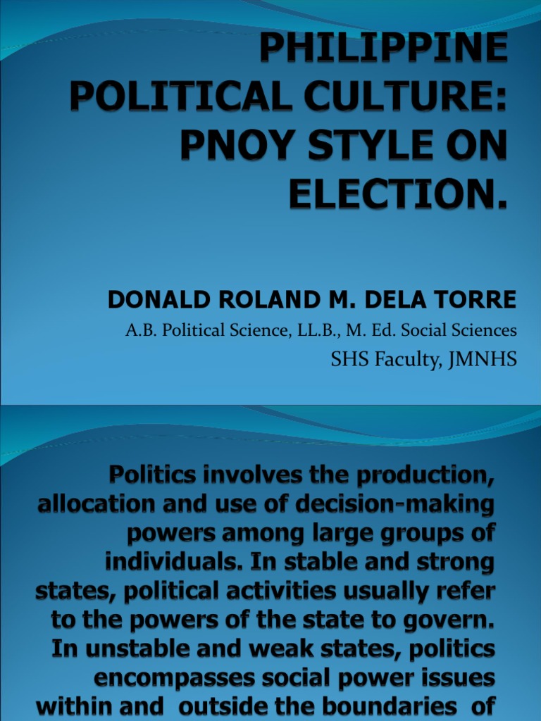 Philippine Electoral Campaign Culture | PDF | Electoral Fraud | Voting