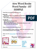 Interactive Word Books CVC Word Family: - AT Sample: Please DO