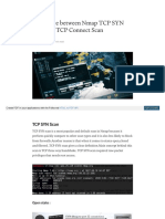 Difference Between Nmap TCP SYN Scan and TCP Connect Scan PDF