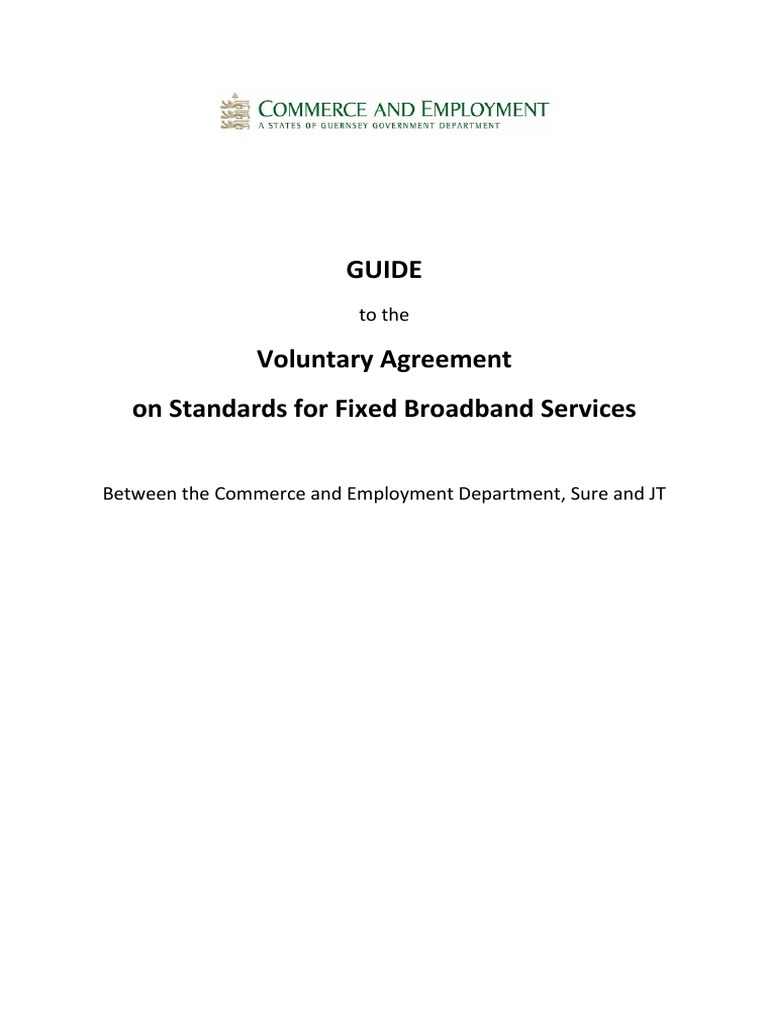 Broadband Standards Guide PDF | PDF | Fiber To The X | Internet Access