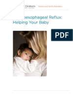 Gastroesophageal Reflux: Helping Your Baby: Patient and Family Education
