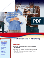 Print Advertisements: - Section 20.1 Essential Elements of Advertising - Section 20.2 Advertising Layout