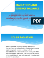 SOLAR RADIATION AND EARTH'S ENERGY BALANCE by Roger M.