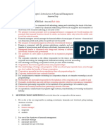 TRUE-FALSE STATEMENTS Black - True And: Chapter 1 Introduction To Financial Management Answer Key