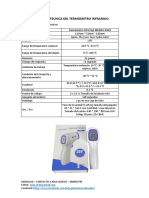 FICHA TECNICA DEL TERMOMETRO INFRAROJO