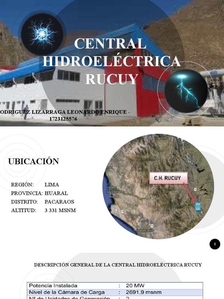 Central Hidroeléctrica Rucuy en Perú | PDF