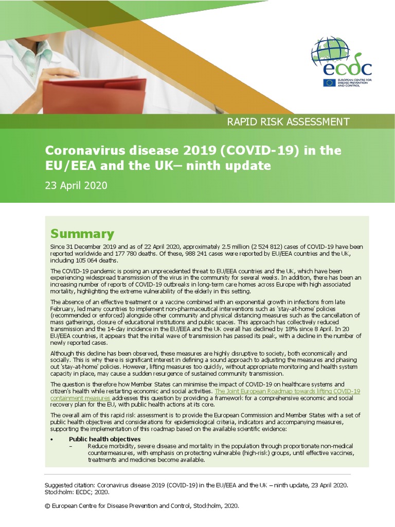 Covid 19 Rapid Risk Assessment Coronavirus Disease 2019 Ninth Update 23