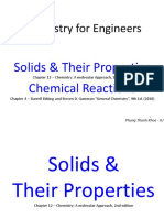 Chemistry For Engineers - Week 8 - Solids and Their Properties + Chemical Reactions