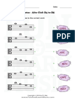 Notes - Alto Clef: D4 To D5: Name: - Date
