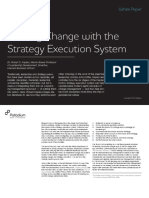 Leading Change With The Strategy Execution System: White Paper