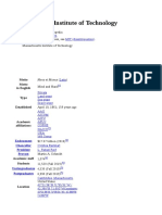 Massachusetts Institute of Technology: Jump To Navigation Jump To Search MIT (Disambiguation)