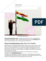 Essay On Independence Day