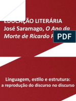 Discurso relatado em Saramago