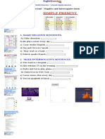 Simple Present - Negative and Interrogative Form