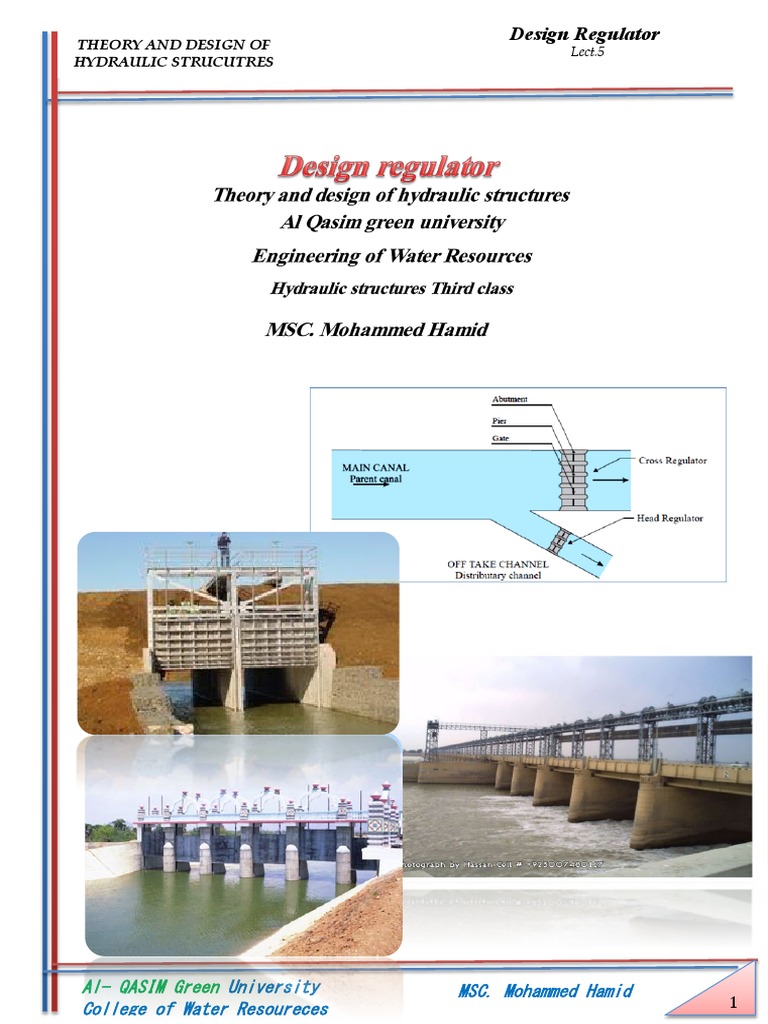 Hydraulic Structure Design Guide | PDF | Fluid Dynamics | Fluid Mechanics