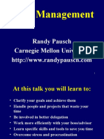 TimeManagementTalkByRandy.ppt