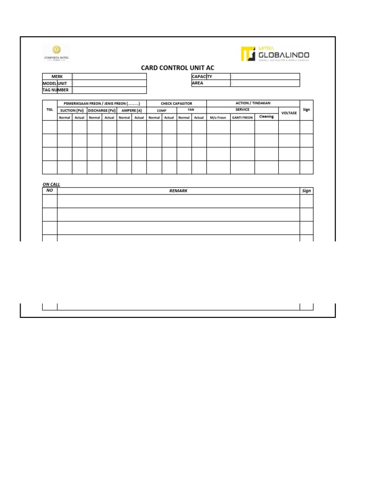 Card Control Unit Ac:: Capacity:: Area | PDF