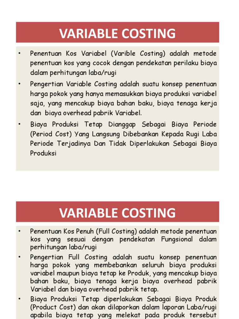 P6 - Variable Costing | PDF