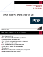 What Does The Share Price Tell Us?: Corporate Financial Strategy 4th Edition DR Ruth Bender