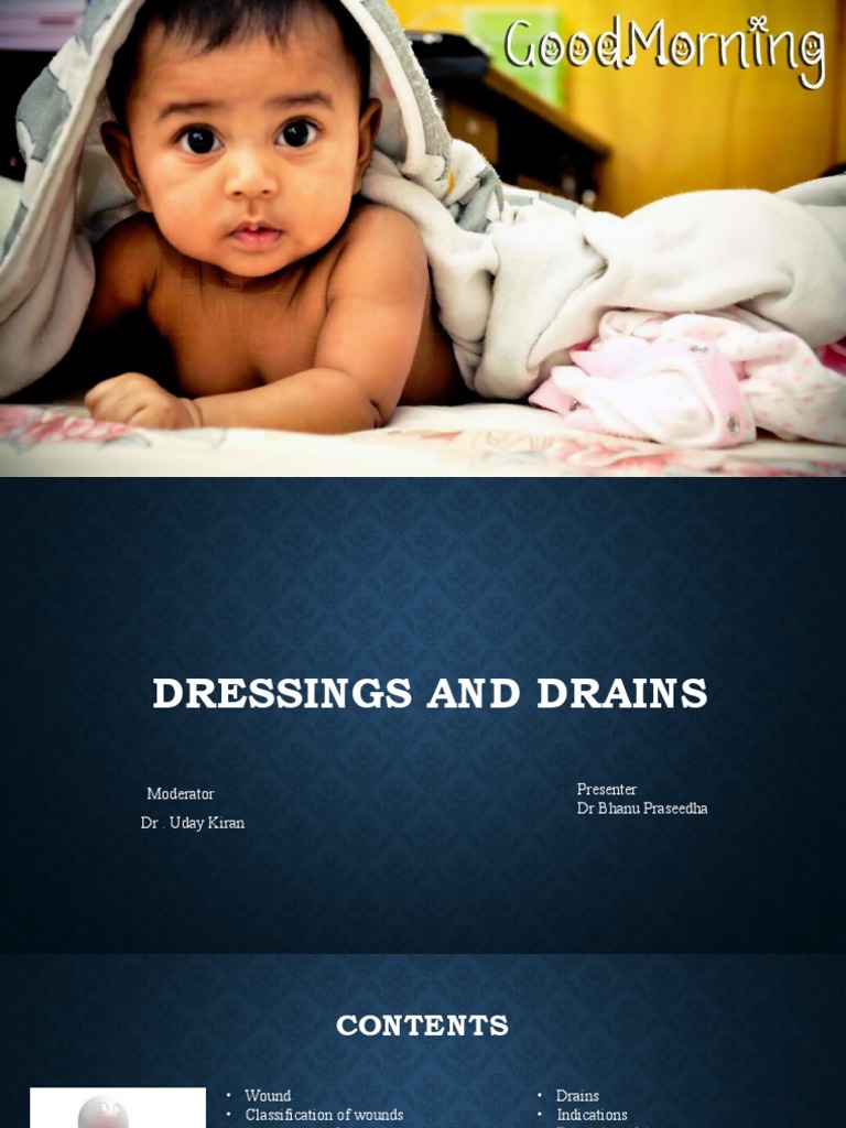 Dressings and Drains PDF Wound Surgery