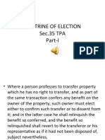 Doctrine of Election Sec.35 TPA Part-I