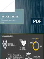 Budget Brief: BY Muhammad Sulaiman Dcir