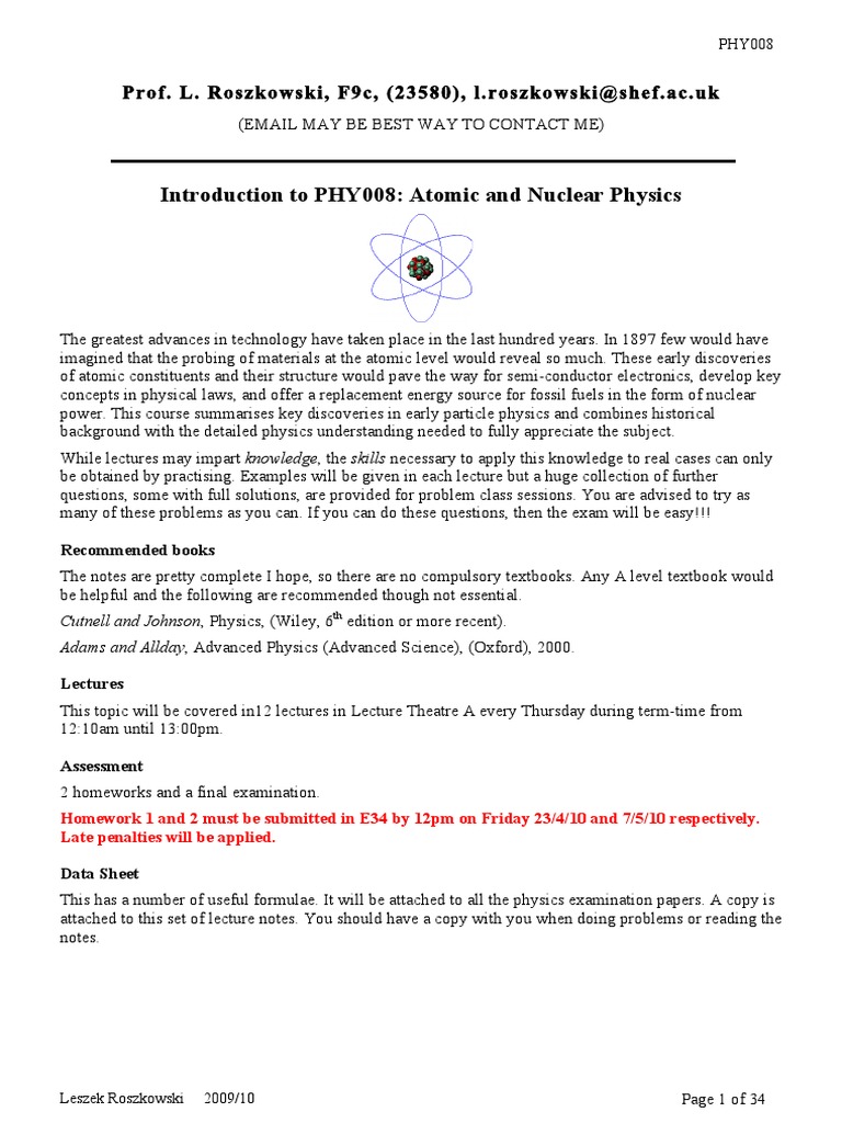 Understanding Atomic and Nuclear Physics | PDF | Photoelectric Effect ...