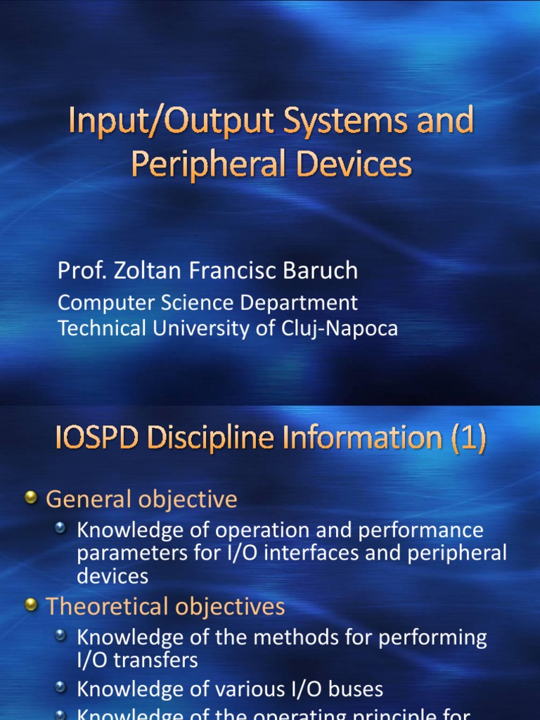 Prof. Zoltan Francisc Baruch Computer Science Department Technical