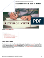 How to Write a Letter of Intent for Construction Projects