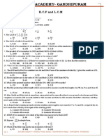 HCF & LCM Test