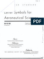 Letter Aeronautical Sciences: Symbols For
