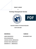 Parking Management System Report