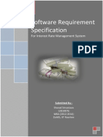 Software Requirement Specification: For Interest Rate Management System