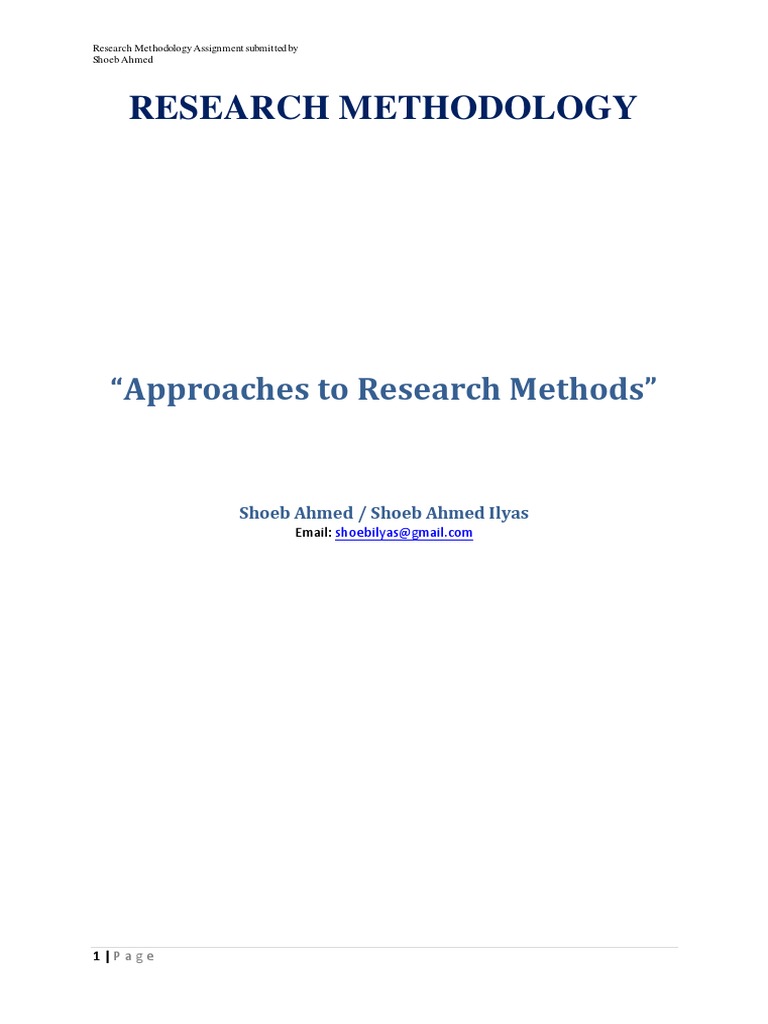 Research Methodology: 