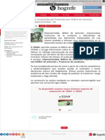 Evaluación Del Trastorno Por Déficit de Atención Con Hiperactividad, Edah