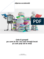 Raport Special 8 Greseli in Invatarea Accelerata PDF
