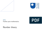 Number Theory M303 - 1 PDF