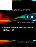 Using Range 10 Volts