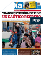 Transporte Público Tuvo: Un Caótico Regreso