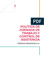 6. Política de Jornada y Control de Asistencia