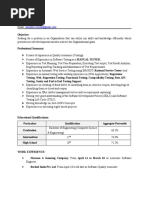 Saurabh - Resume ManualTester